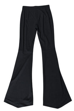 DKNY Black Dramatic Flare Pants Size 2 Asymmetric High Low Hem Y2K